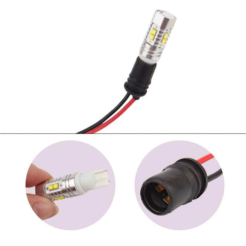 WINKA T10 W5W 194 Bulbs Sockets Pre-Wired Harness Connector Adapter for Auto Car 6PCS - Image 5